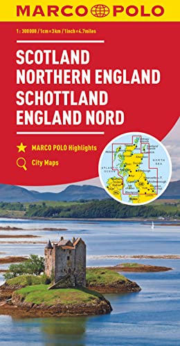 MARCO POLO Regionalkarte Schottland, England Nord 1:300.000: MARCO POLO Highlights. City Maps
